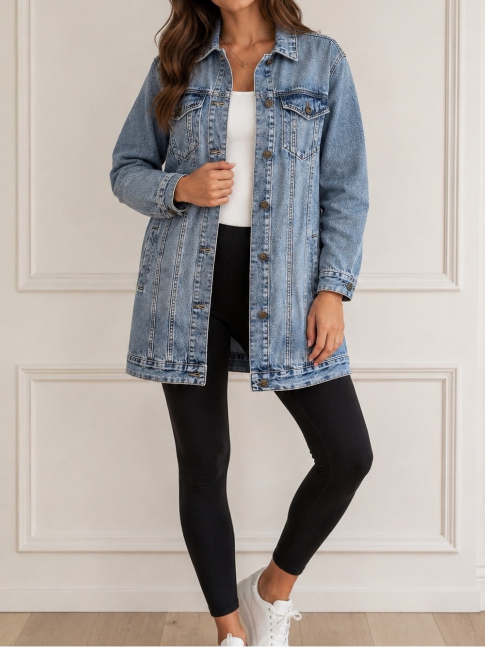 Windsor Light Blue Longline Denim Jacket - New But No Tags